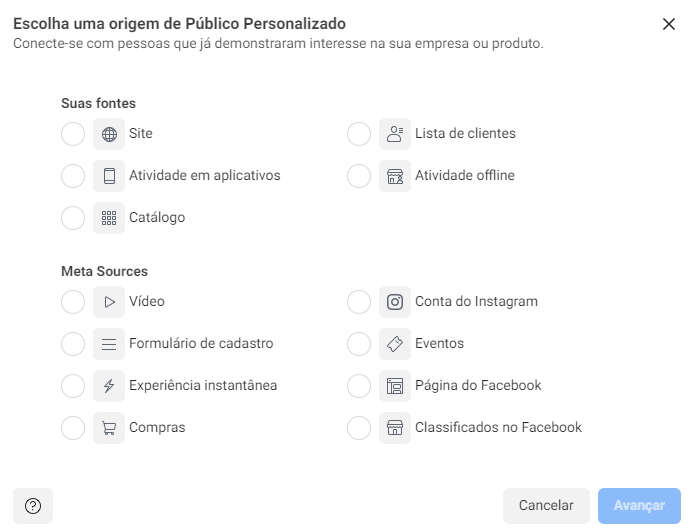como criar públicos personalizados no facebook