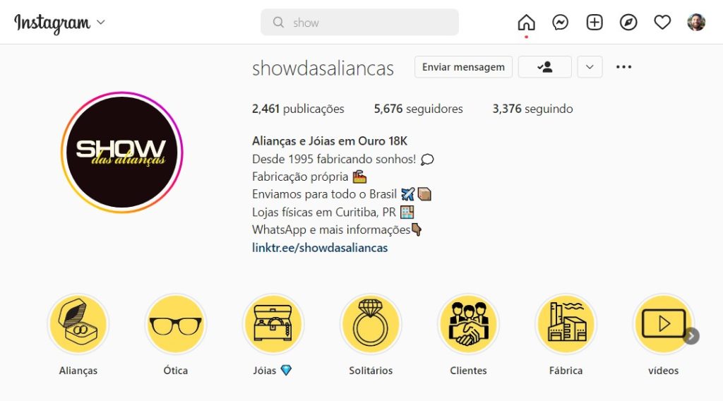 Biografia para Instagram de Alianças