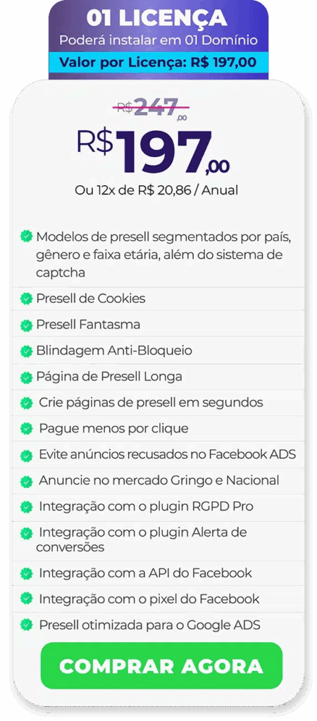 super presell 1 licença