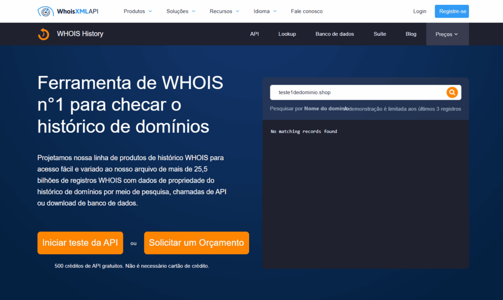 como testar domínio antes de comprar