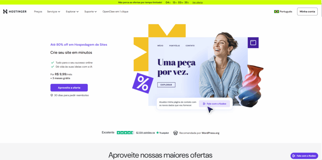 Contratar Hospedagem Hostinger