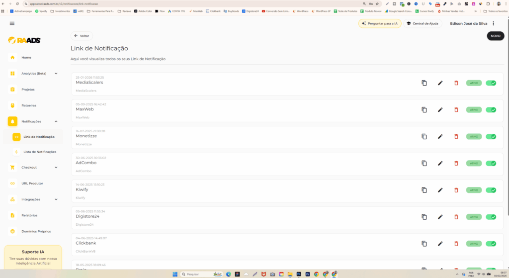 como conectar a Ratoeira Ads na Plataforma de Afiliado