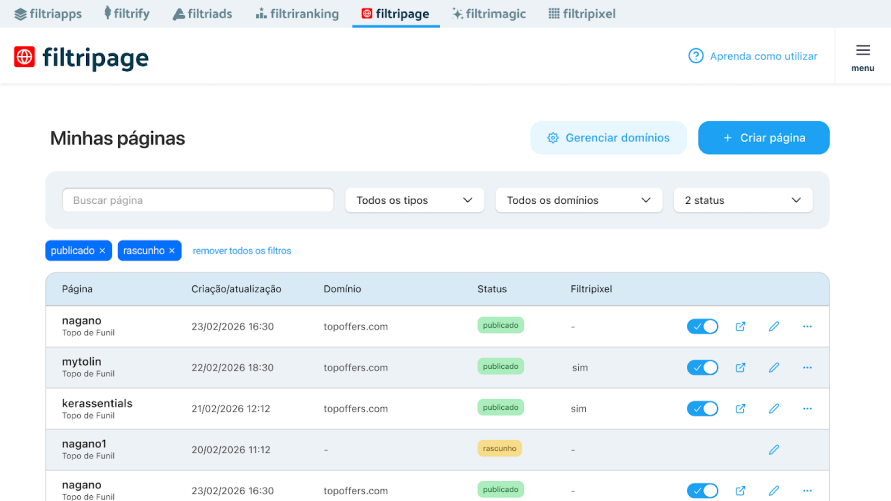 Filtripage