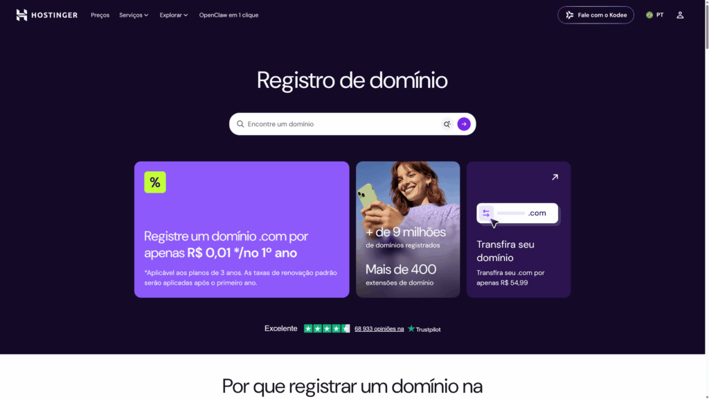 dominio hostinger