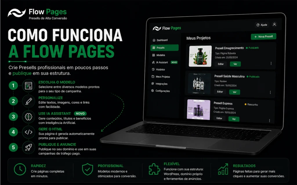 como funciona a flow pages