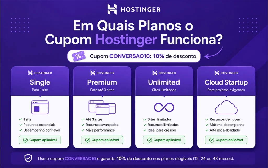 cupom desconto hostinger​

